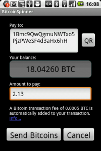 bitcoin+spinner+movil+aplicacion+billetera+celular